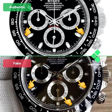 rolex daytona replica vs real